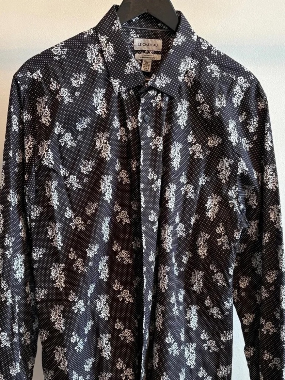 Men's Le Chateau Patterned Long Sleeve Shirt